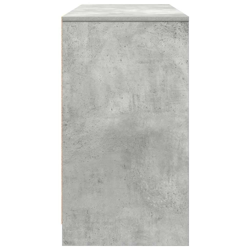 Scrivania Grigio Cemento 120x42x76 cm in Legno Multistrato - homemem39