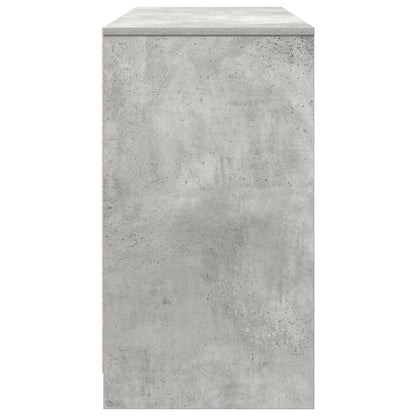 Scrivania Grigio Cemento 120x42x76 cm in Legno Multistrato - homemem39