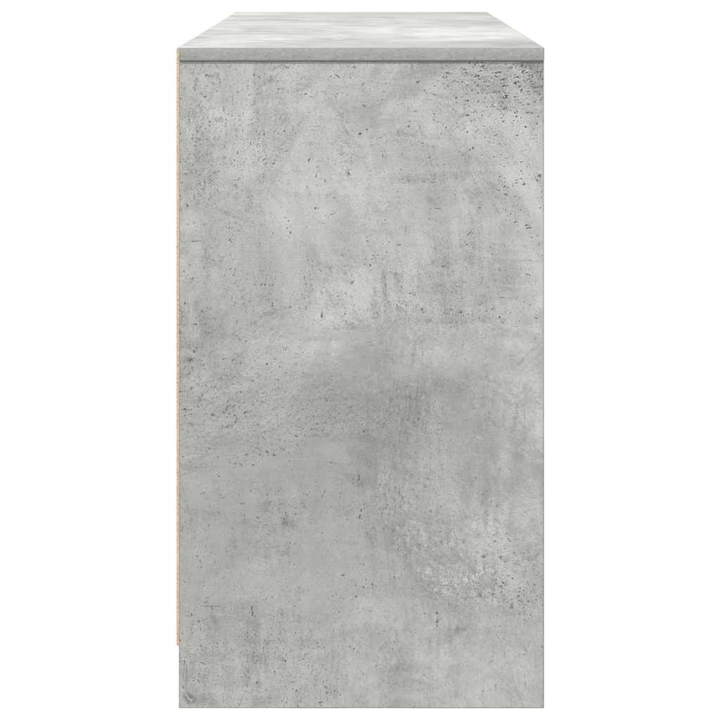 Scrivania Grigio Cemento 120x42x76 cm in Legno Multistrato