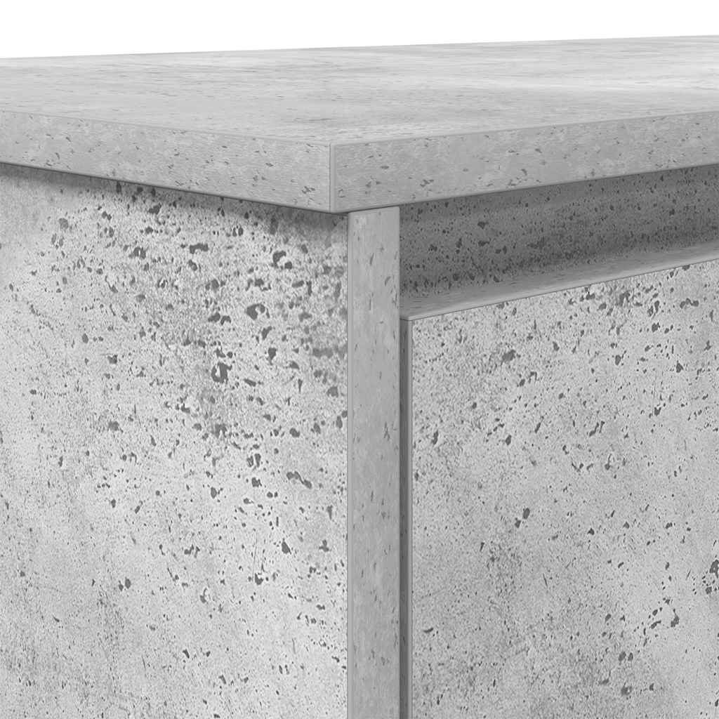 Scrivania Grigio Cemento 120x42x76 cm in Legno Multistrato - homemem39