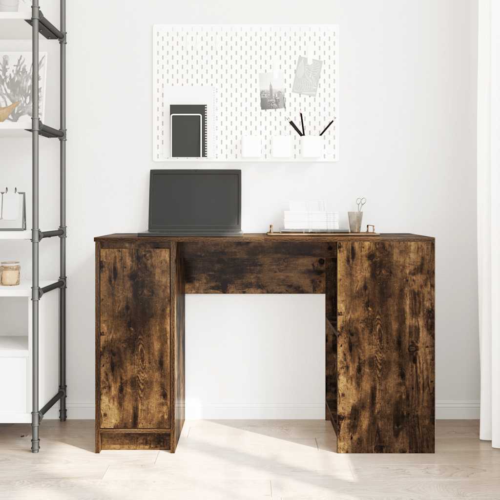 Scrivania Rovere Fumo 120x42x76 cm in Legno Multistrato