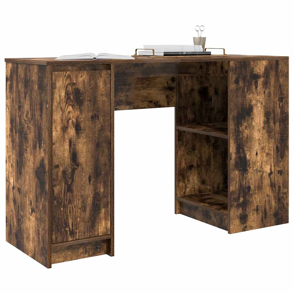 Scrivania Rovere Fumo 120x42x76 cm in Legno Multistrato