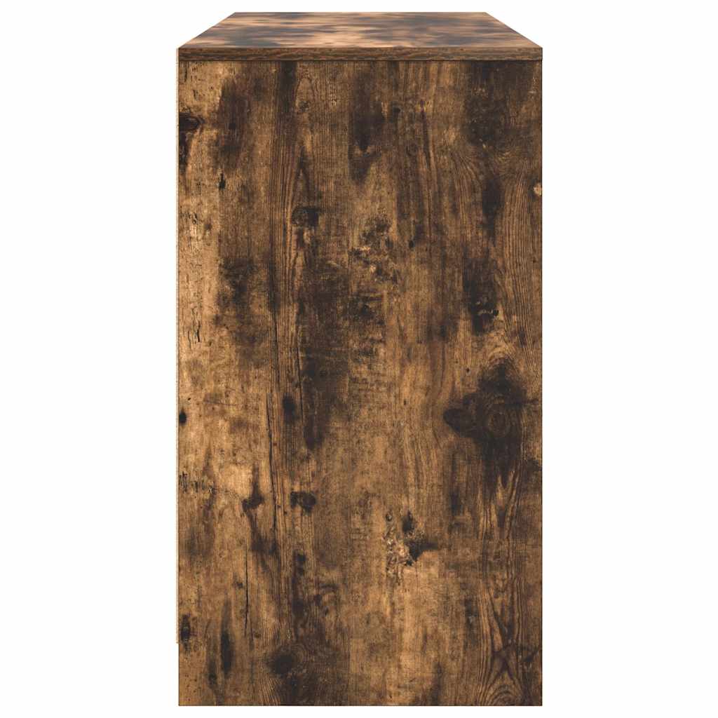 Scrivania Rovere Fumo 120x42x76 cm in Legno Multistrato - homemem39