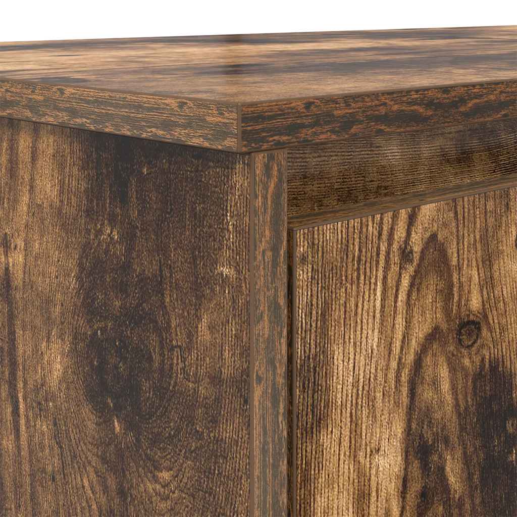 Scrivania Rovere Fumo 120x42x76 cm in Legno Multistrato