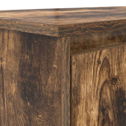 Scrivania Rovere Fumo 120x42x76 cm in Legno Multistrato