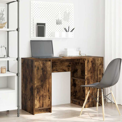 Scrivania Rovere Fumo 120x42x76 cm in Legno Multistrato | homemem39
