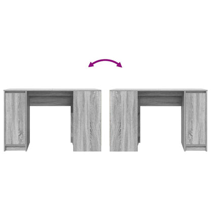 Scrivania Grigio Sonoma 120x42x76 cm in Legno Multistrato - homemem39