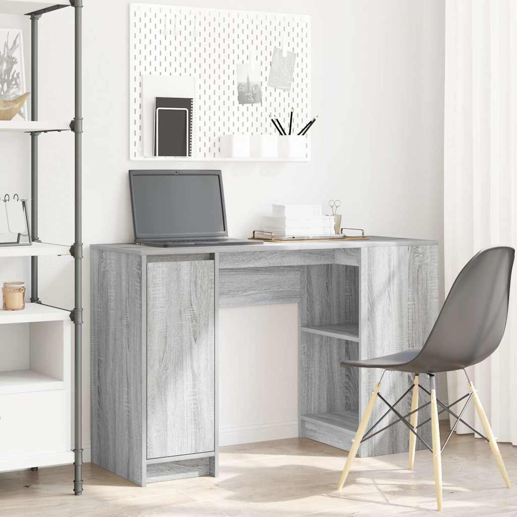 Scrivania Grigio Sonoma 120x42x76 cm in Legno Multistrato - homemem39
