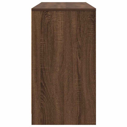 Scrivania Rovere Marrone 120x42x76 cm in Legno Multistrato - homemem39