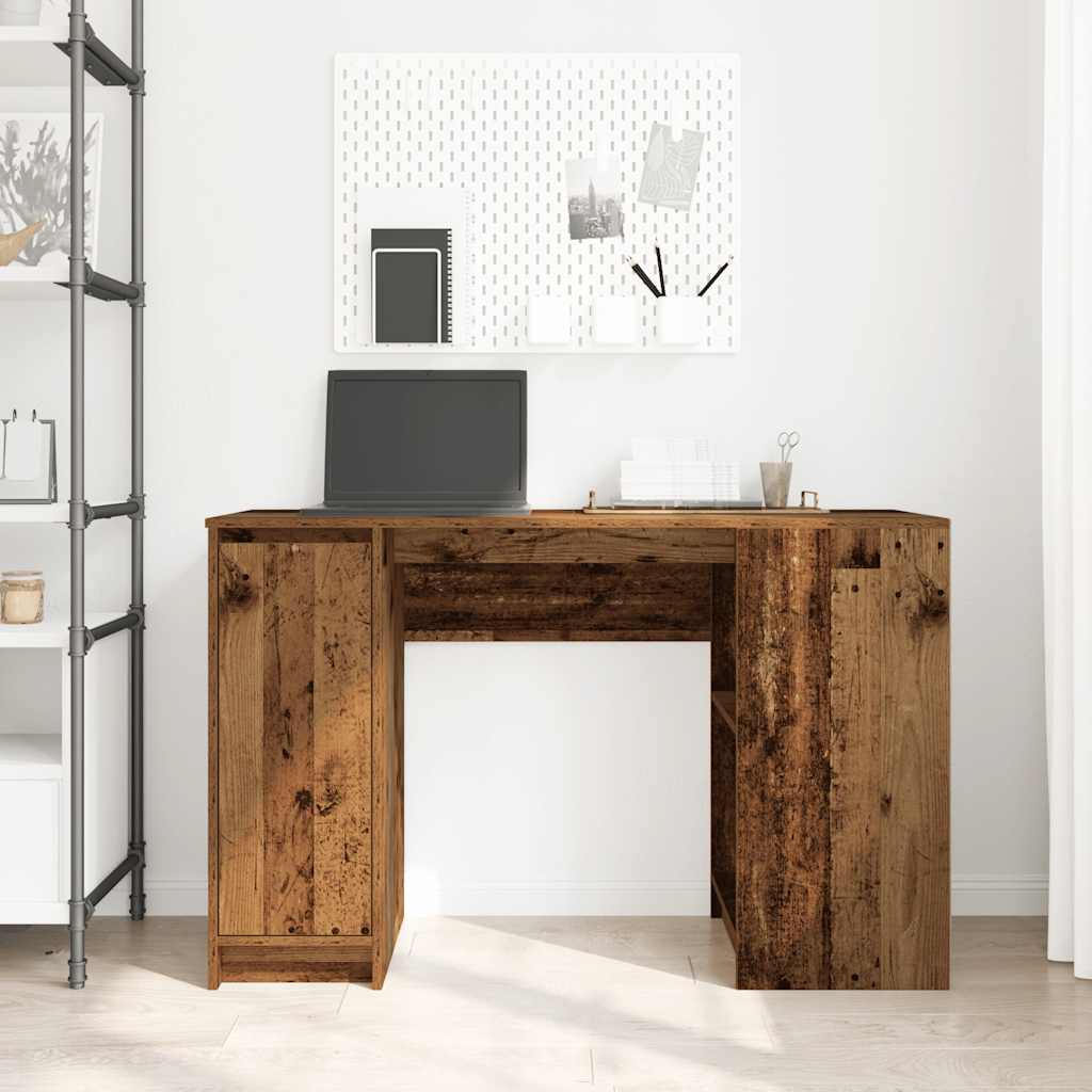 Scrivania Legno Antico 120x42x76 cm in Legno Multistrato - homemem39