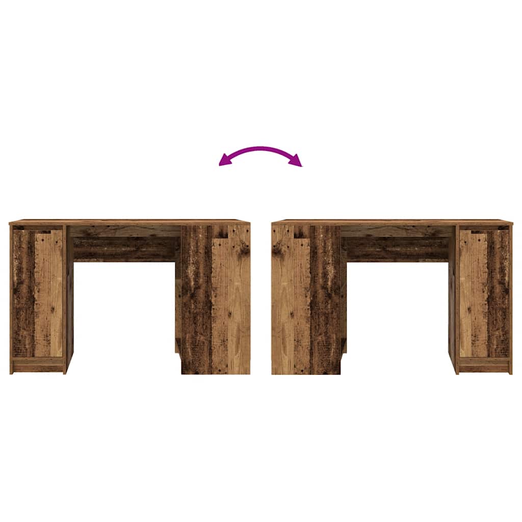 Scrivania Legno Antico 120x42x76 cm in Legno Multistrato - homemem39