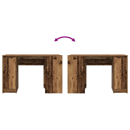 Scrivania Legno Antico 120x42x76 cm in Legno Multistrato - homemem39