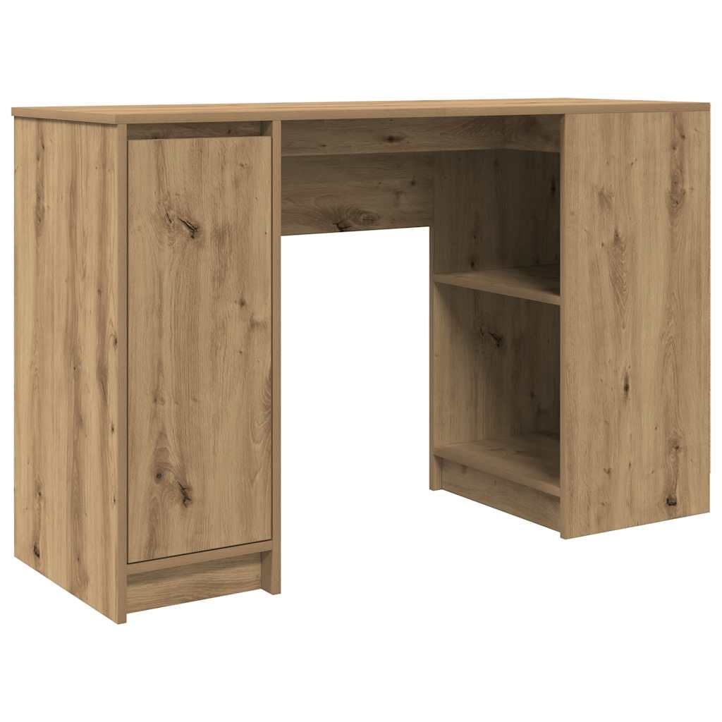 Scrivania Rovere Artigianale 120x42x76 cm in Legno Multistrato | homemem39