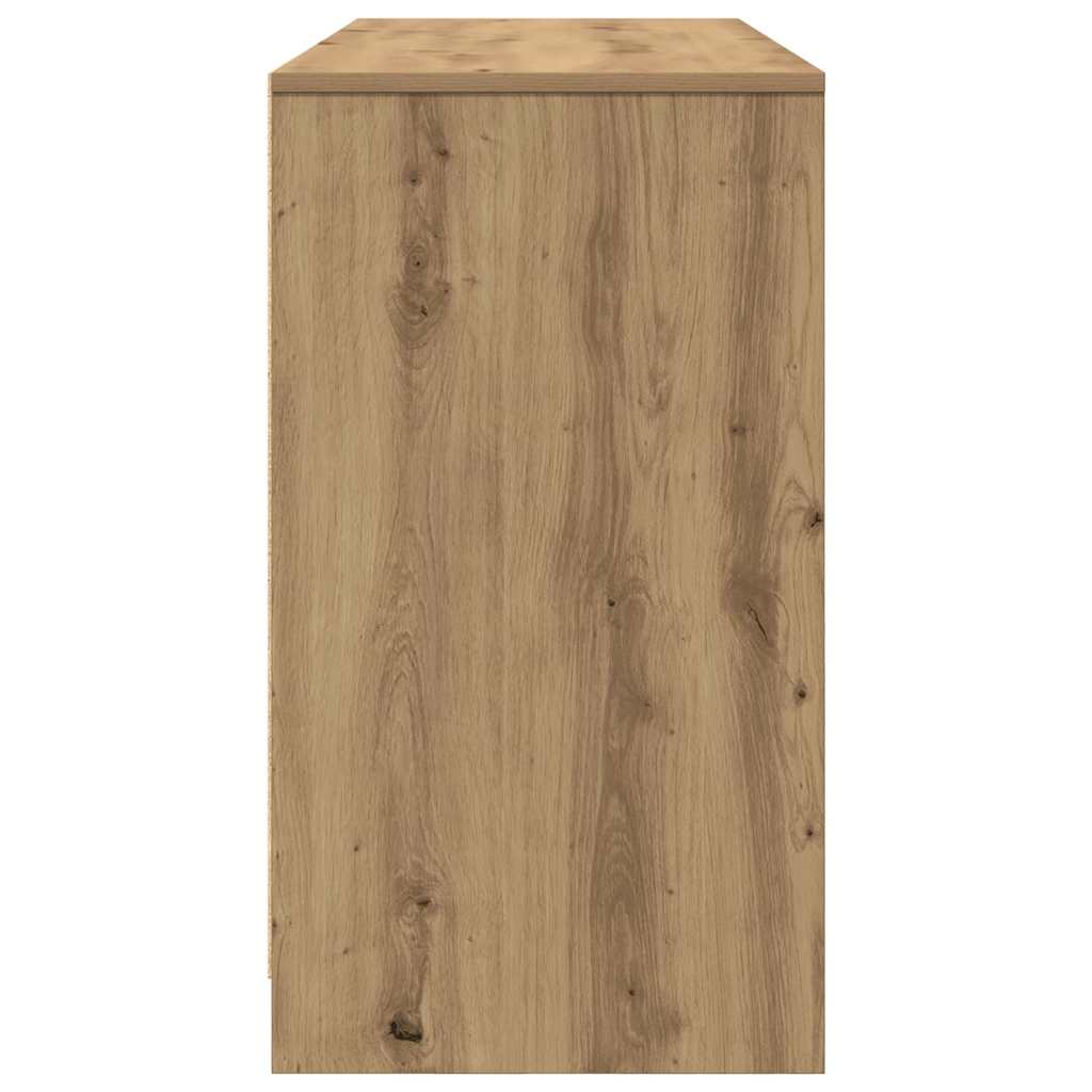 Scrivania Rovere Artigianale 120x42x76 cm in Legno Multistrato | homemem39