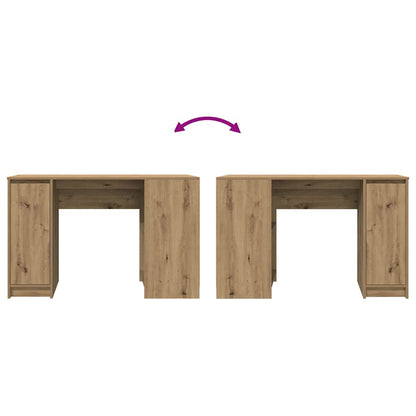 Scrivania Rovere Artigianale 120x42x76 cm in Legno Multistrato