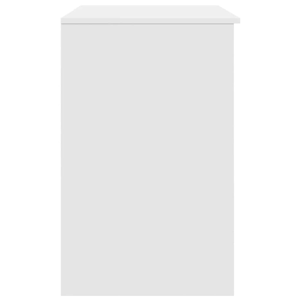 Scrivania Bianca 86x49x76 cm in Legno Multistrato | homemem39