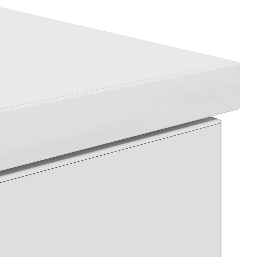 Scrivania Bianca 86x49x76 cm in Legno Multistrato - homemem39