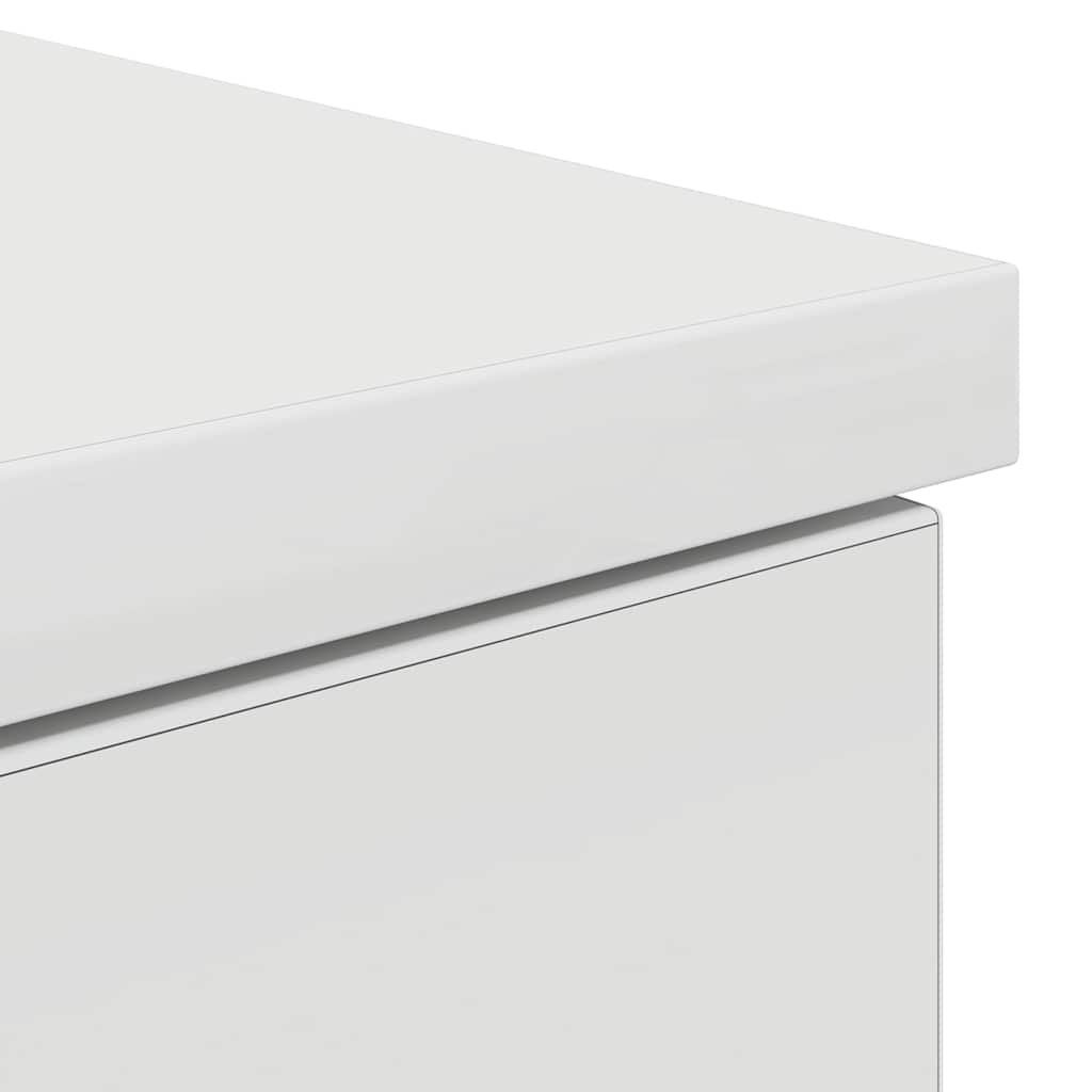 Scrivania Bianca 86x49x76 cm in Legno Multistrato