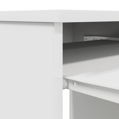 Scrivania Bianca 86x49x76 cm in Legno Multistrato | homemem39