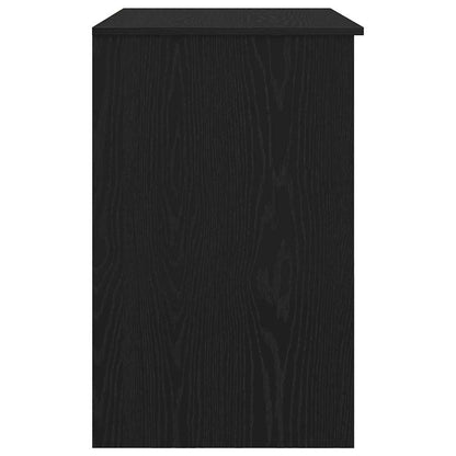 Scrivania Rovere Nera 86x49x76 cm in Legno Multistrato - homemem39