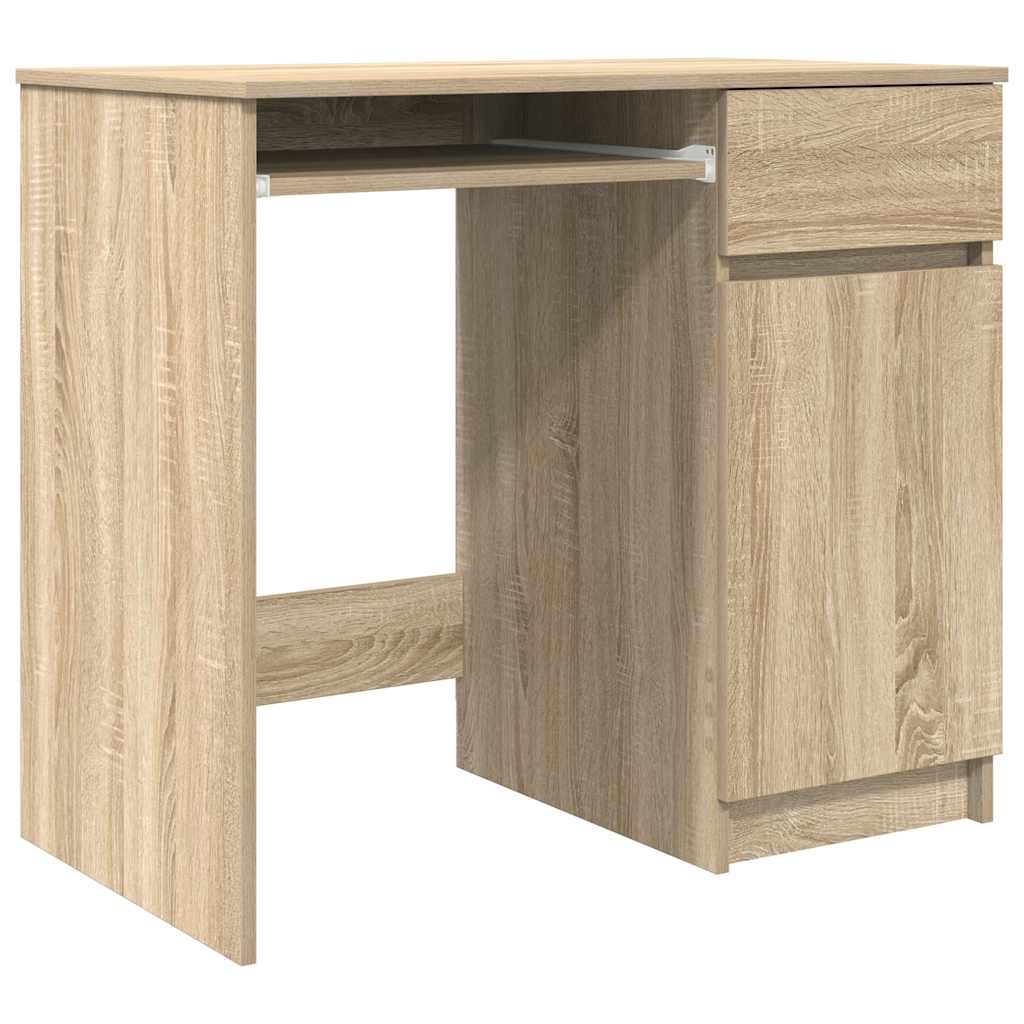 Scrivania Rovere Sonoma 86x49x76 cm in Legno Multistrato - homemem39