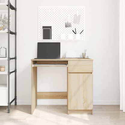 Scrivania Rovere Sonoma 86x49x76 cm in Legno Multistrato