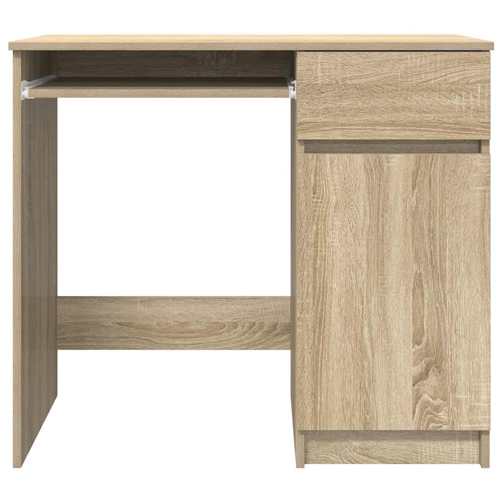 Scrivania Rovere Sonoma 86x49x76 cm in Legno Multistrato - homemem39