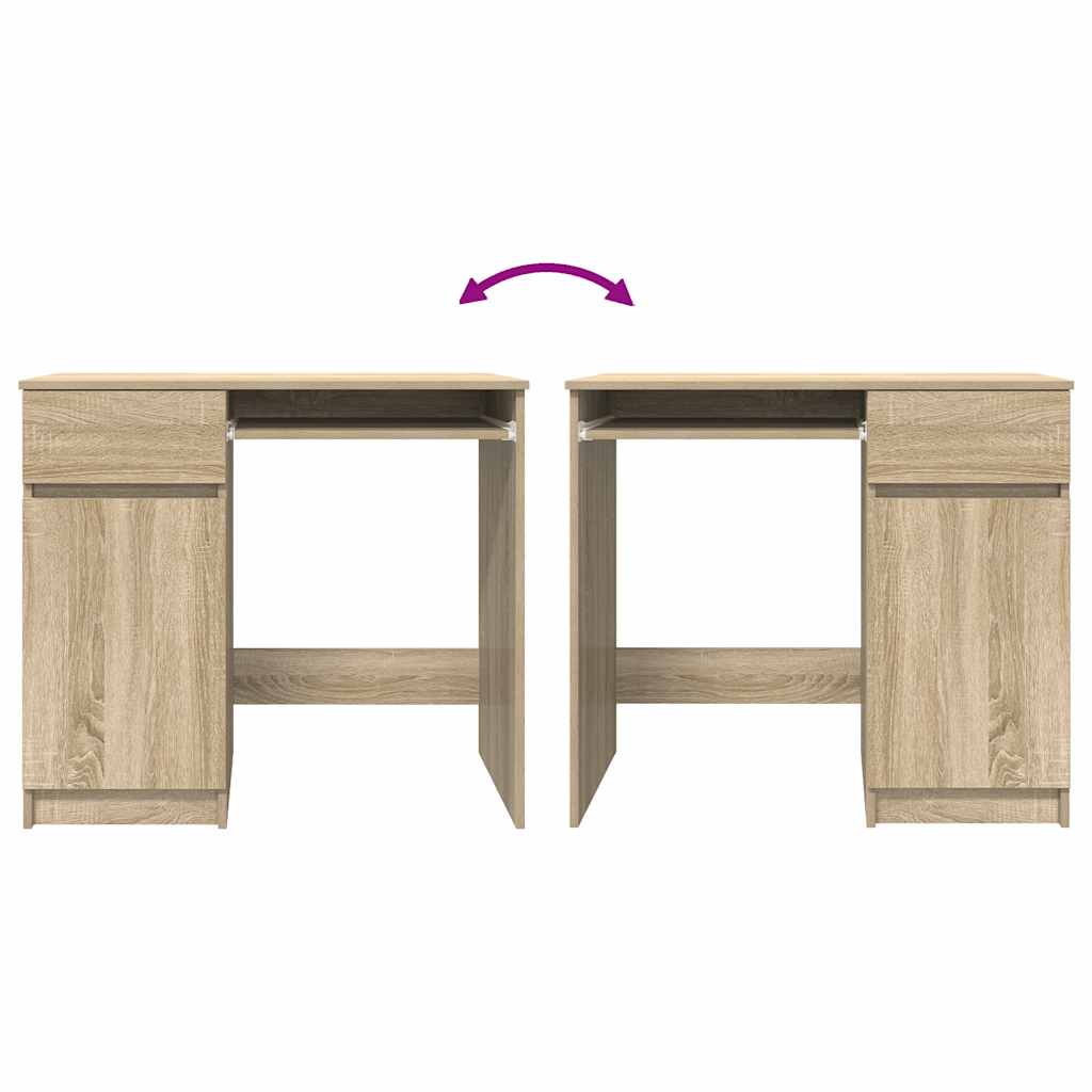 Scrivania Rovere Sonoma 86x49x76 cm in Legno Multistrato | homemem39