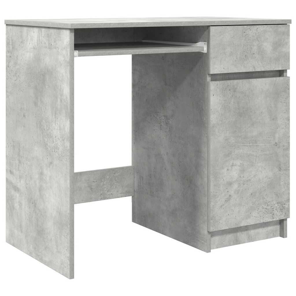 Scrivania Grigio Cemento 86x49x76 cm in Legno Multistrato | homemem39