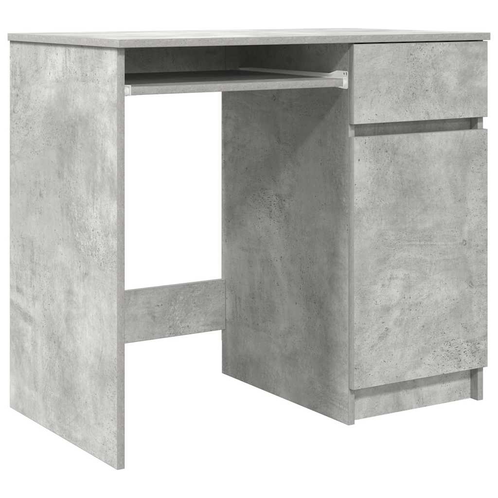 Scrivania Grigio Cemento 86x49x76 cm in Legno Multistrato - homemem39