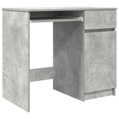 Scrivania Grigio Cemento 86x49x76 cm in Legno Multistrato