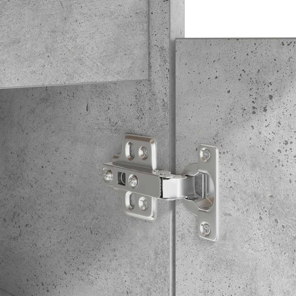 Scrivania Grigio Cemento 86x49x76 cm in Legno Multistrato