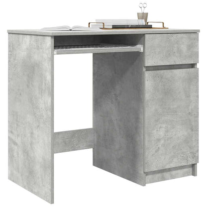 Scrivania Grigio Cemento 86x49x76 cm in Legno Multistrato