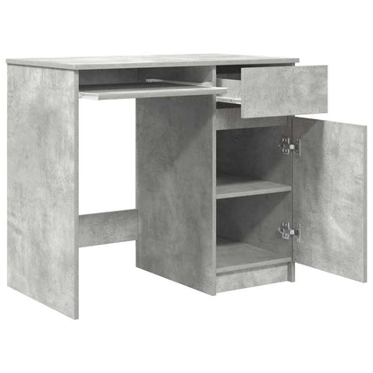 Scrivania Grigio Cemento 86x49x76 cm in Legno Multistrato | homemem39