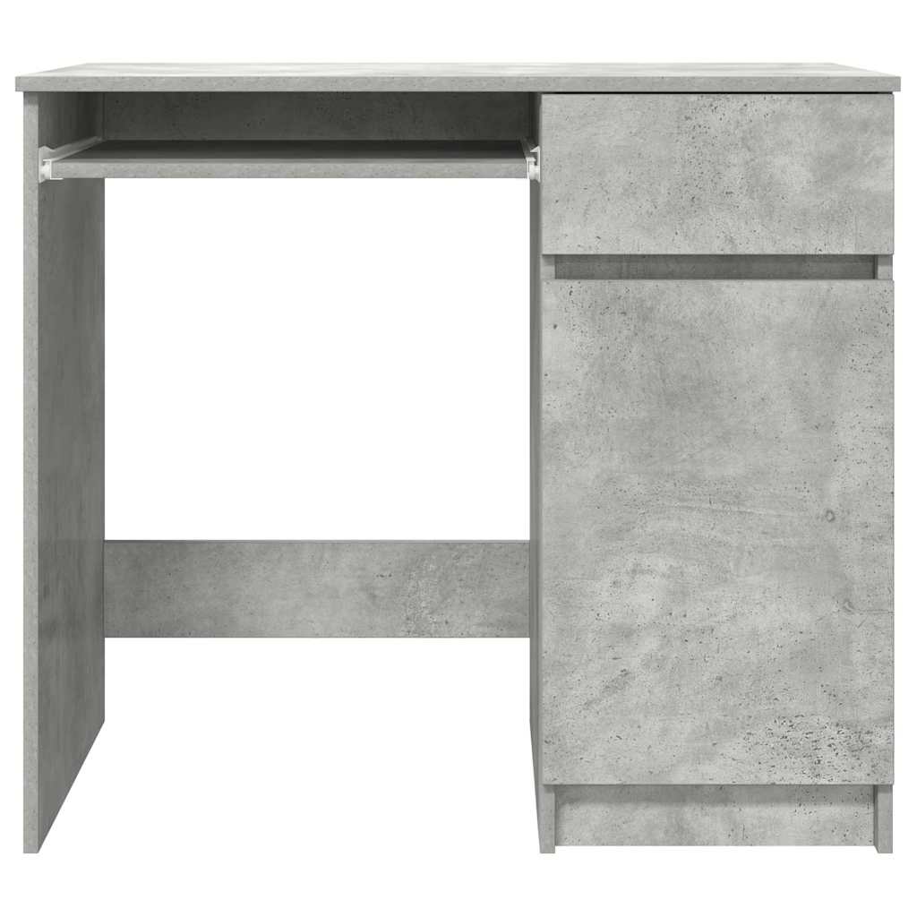 Scrivania Grigio Cemento 86x49x76 cm in Legno Multistrato - homemem39