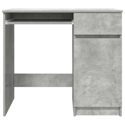 Scrivania Grigio Cemento 86x49x76 cm in Legno Multistrato - homemem39