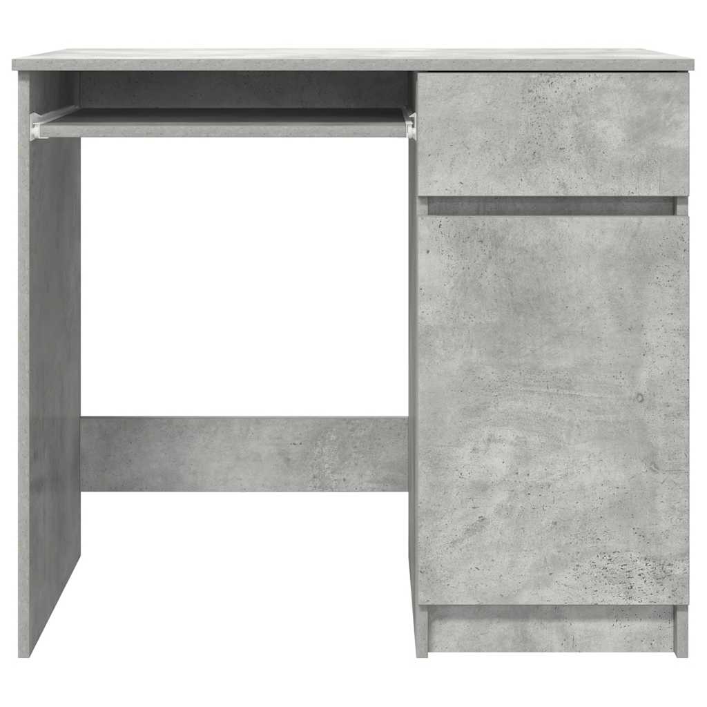 Scrivania Grigio Cemento 86x49x76 cm in Legno Multistrato