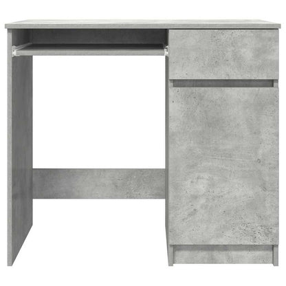 Scrivania Grigio Cemento 86x49x76 cm in Legno Multistrato