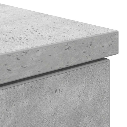 Scrivania Grigio Cemento 86x49x76 cm in Legno Multistrato