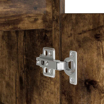 Scrivania Rovere Fumo 86x49x76 cm in Legno Multistrato