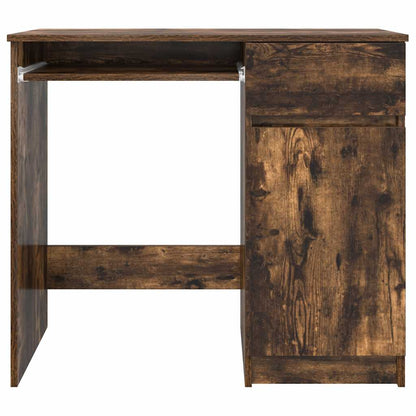 Scrivania Rovere Fumo 86x49x76 cm in Legno Multistrato