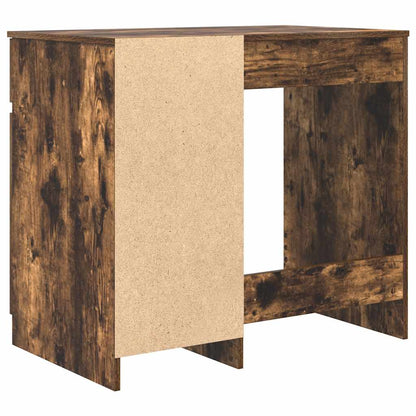 Scrivania Rovere Fumo 86x49x76 cm in Legno Multistrato - homemem39