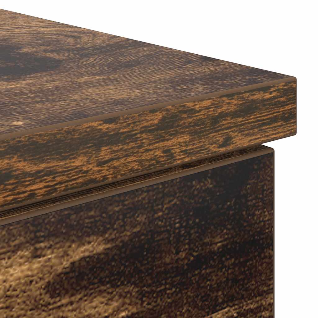 Scrivania Rovere Fumo 86x49x76 cm in Legno Multistrato | homemem39