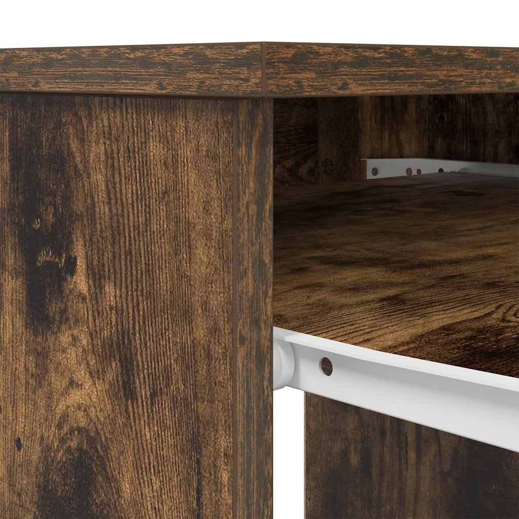 Scrivania Rovere Fumo 86x49x76 cm in Legno Multistrato