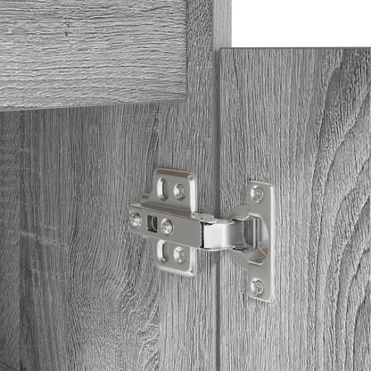 Scrivania Grigio Sonoma 86x49x76 cm in Legno Multistrato