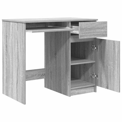 Scrivania Grigio Sonoma 86x49x76 cm in Legno Multistrato - homemem39
