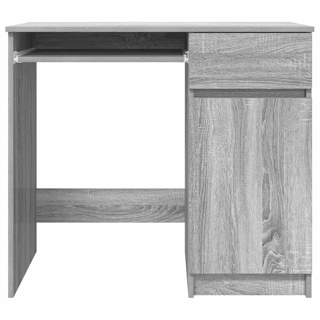 Scrivania Grigio Sonoma 86x49x76 cm in Legno Multistrato - homemem39