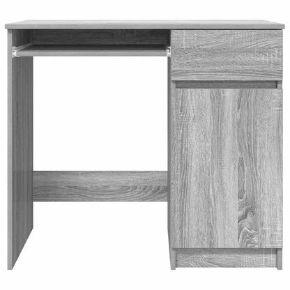 Scrivania Grigio Sonoma 86x49x76 cm in Legno Multistrato - homemem39