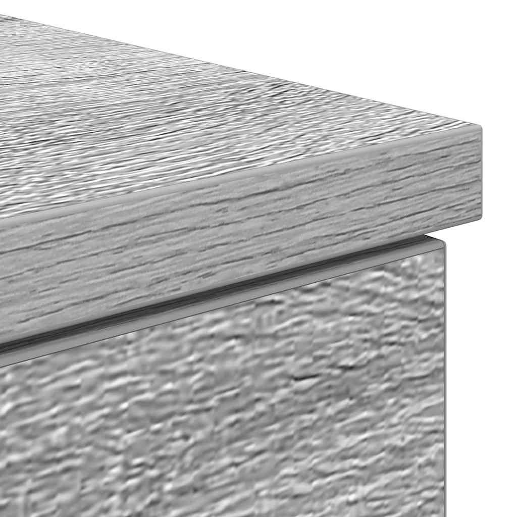 Scrivania Grigio Sonoma 86x49x76 cm in Legno Multistrato - homemem39