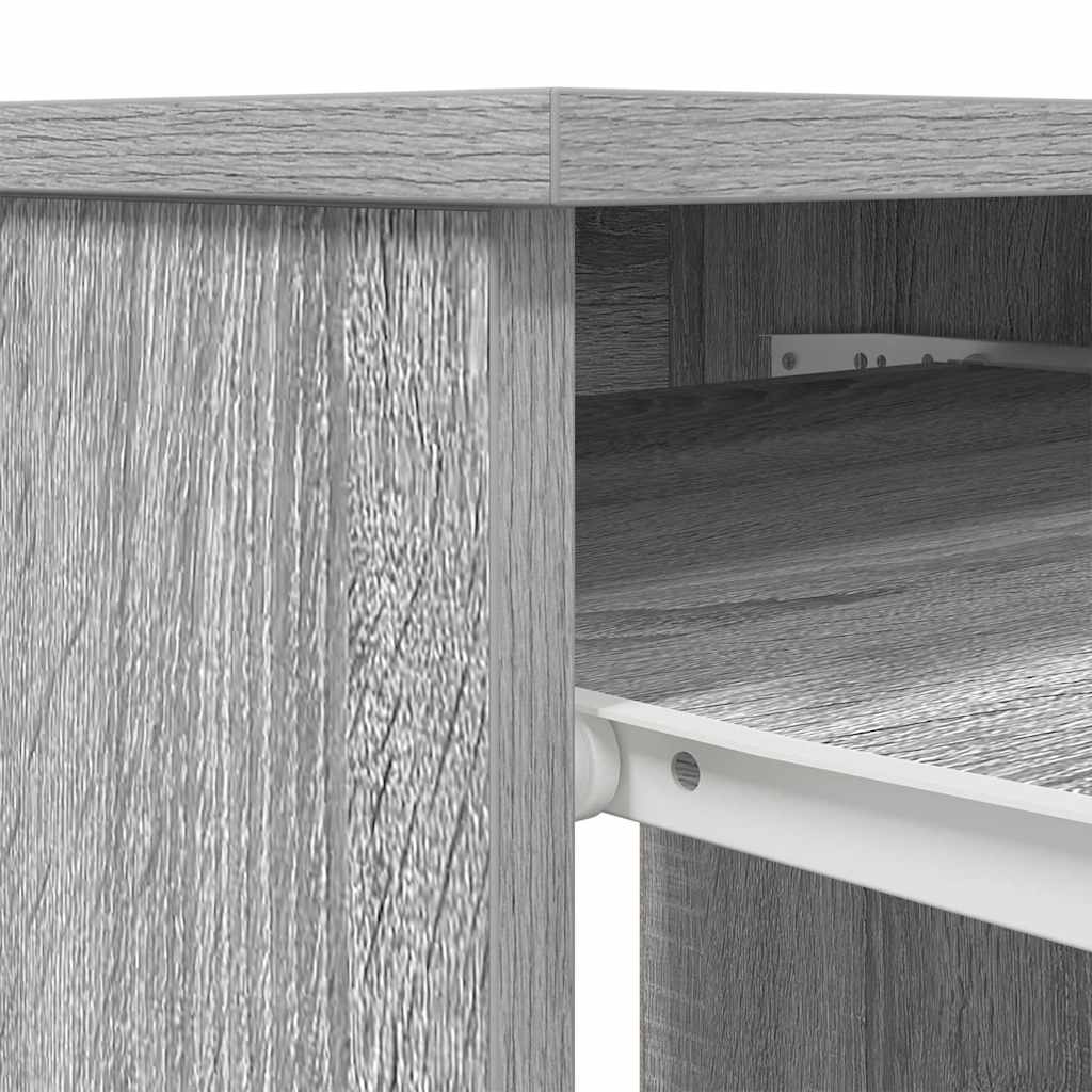 Scrivania Grigio Sonoma 86x49x76 cm in Legno Multistrato | homemem39